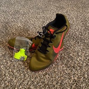 New Nike Zoom Rival Spike Racing Green Size 10